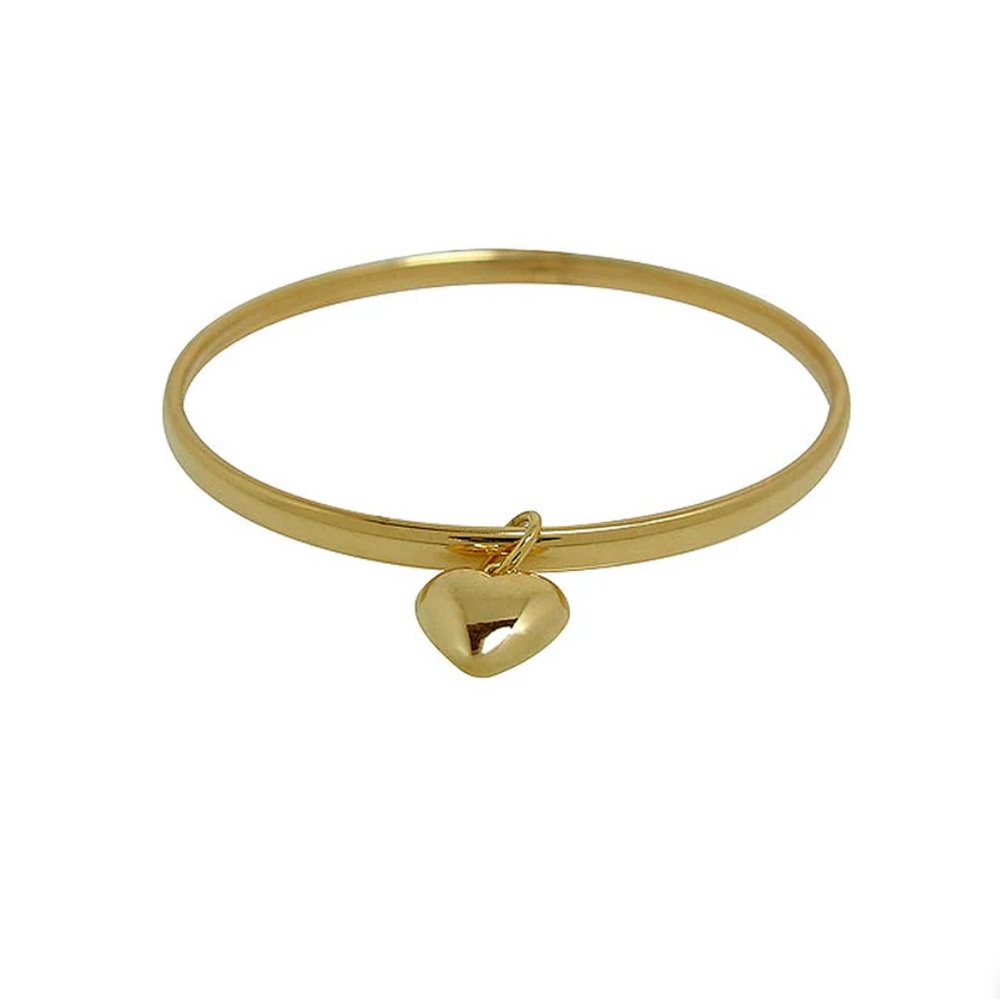 Hamilton Gold Bracelet with Heart Charm